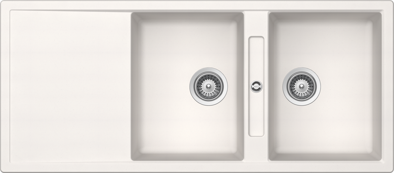 Kitchen Sink Mono D-200 White (Polaris) CRISTADUR®