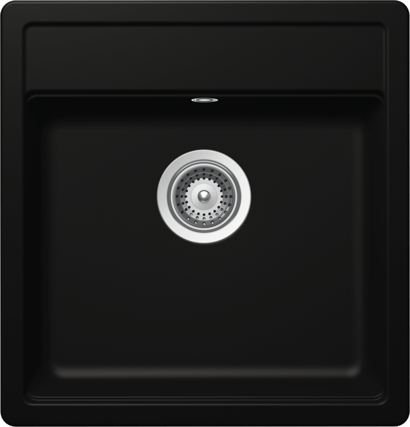 Kitchen Sink Mono N-100S Black (Night) CRISTADUR®