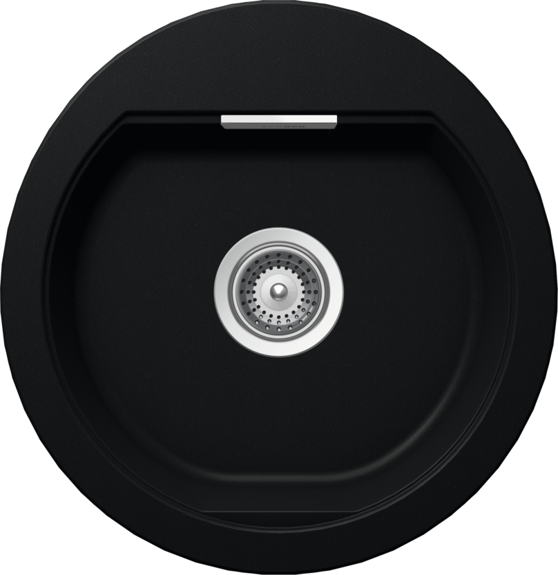 Kitchen Sink Mono R-100 Black (Puro) CRISTADUR®