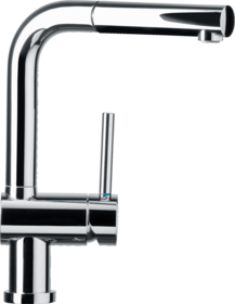Kitchen Tap Piega Chrome L-Form Pull-out