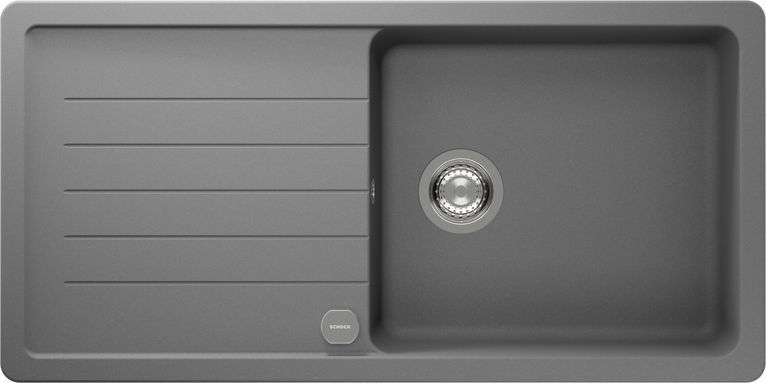 Kitchen Sink Pinedo D-100L Grey (Croma) CRISTALITE®