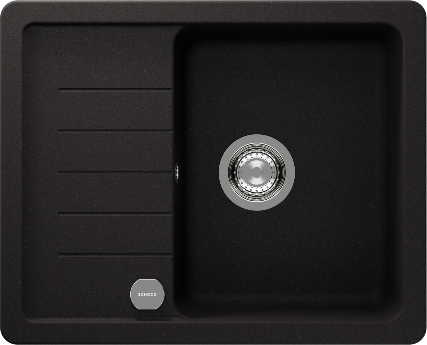 Kitchen Sink Pinedo D-100XS Black (Nero) CRISTALITE®