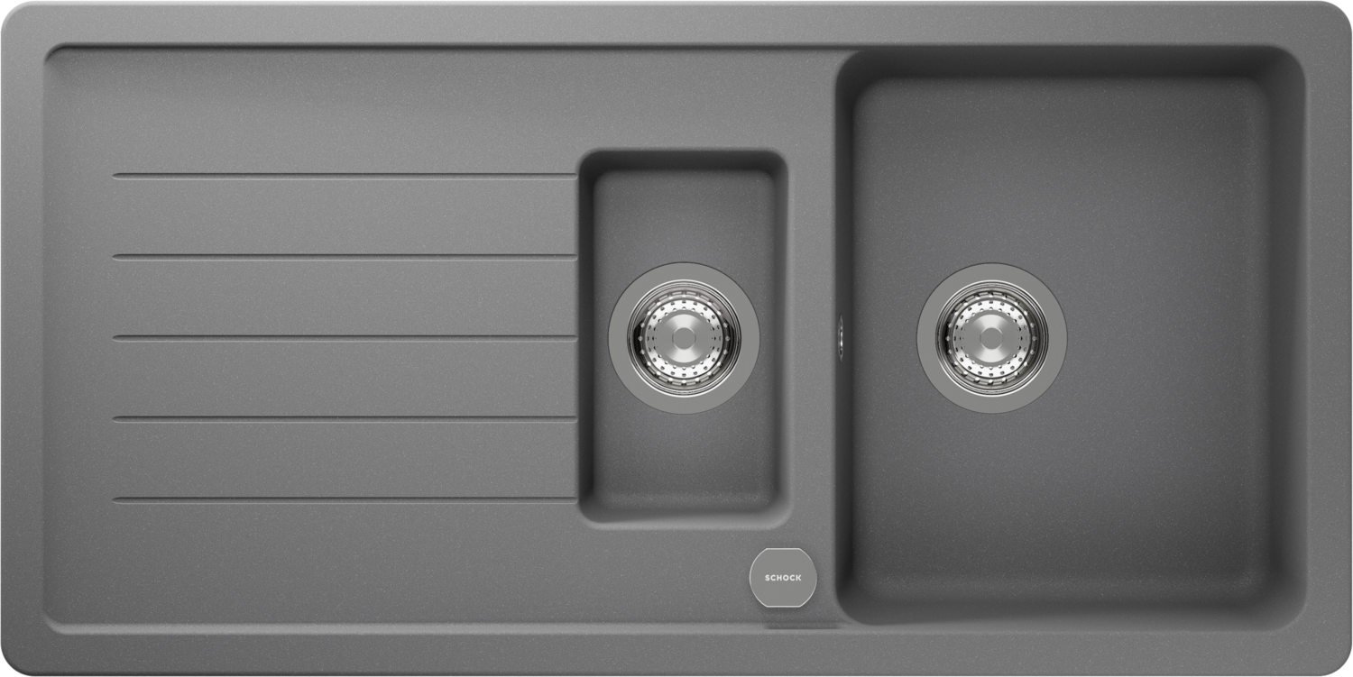 Kitchen Sink Pinedo D-150 Grey (Croma) CRISTALITE®