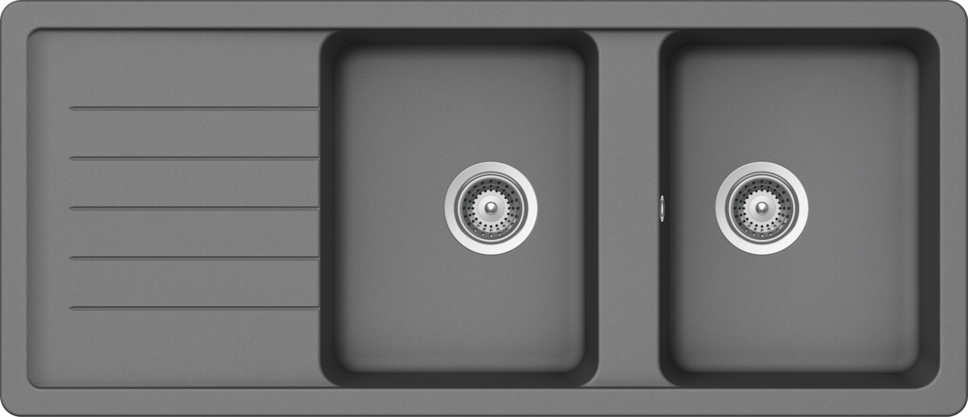 Kitchen Sink Pinedo D-200 Grey (Croma) CRISTALITE®
