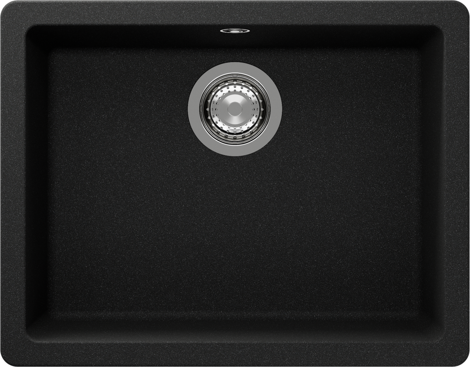 Kitchen Sink Quadro N-100 Black (Onyx) CRISTALITE®