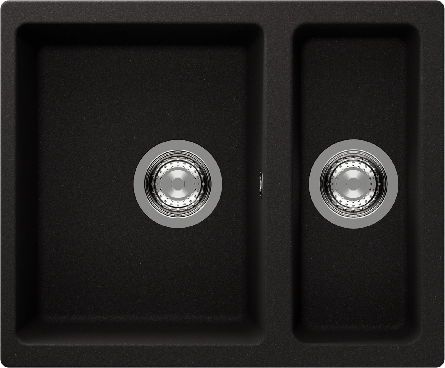 Kitchen Sink Quadro N-150Y Black (Nero) CRISTALITE®