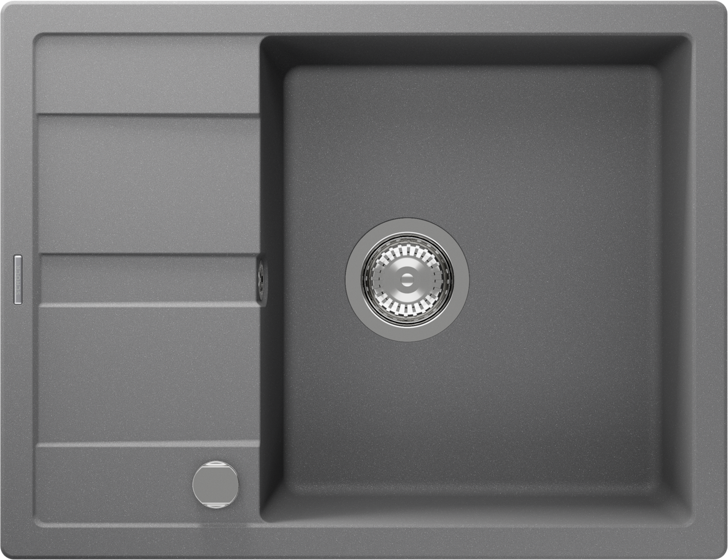 Kitchen Sink Ronda D-100L Grey (Croma) CRISTALITE®