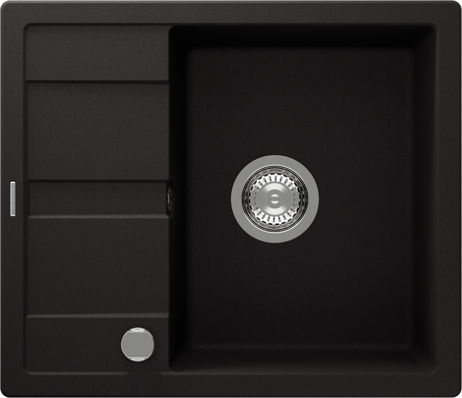 Kitchen Sink Ronda D-100 Black (Nero) CRISTALITE®