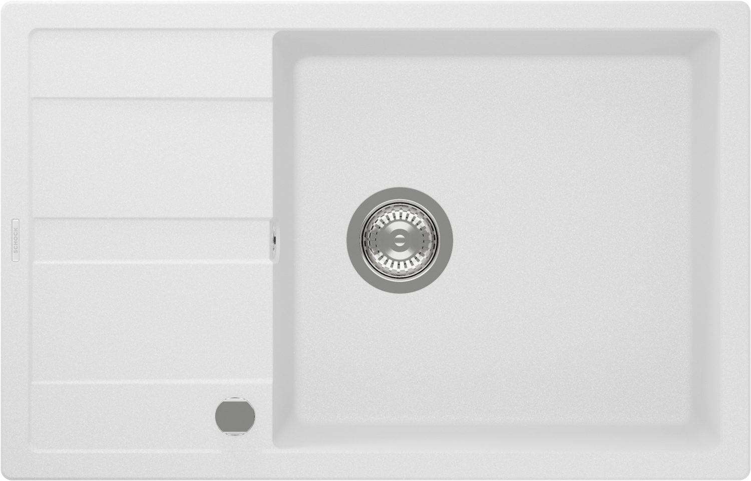 Kitchen Sink Ronda D-100XL White (Alpina) CRISTALITE®