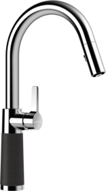 Kitchen Tap SC-520 Onyx gooseneck Pull-out