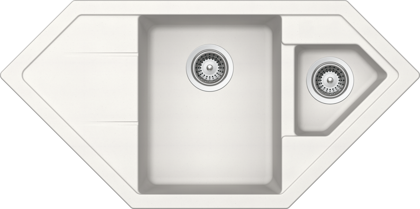 Kitchen Sink Signus C-150 White (Polaris) CRISTADUR®