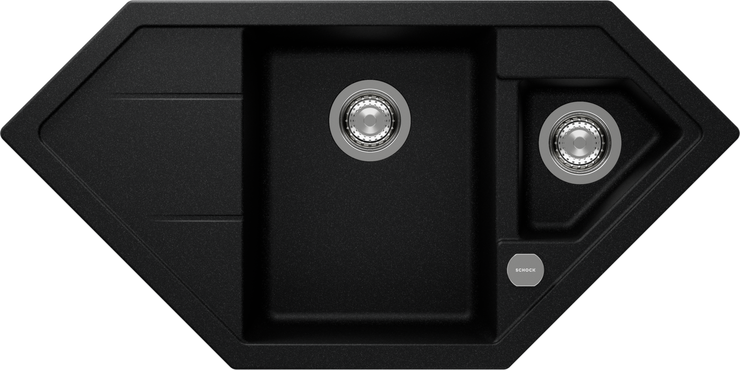 Küchenspüle Signus C-150 Schwarz (Magma) CRISTADUR®