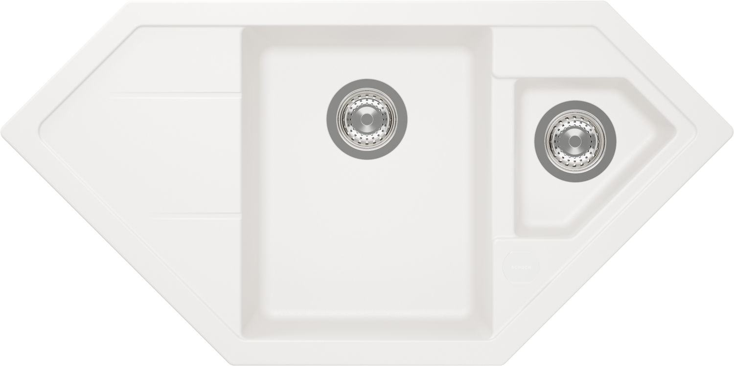 Kitchen Sink Signus C-150 White (Polaris) CRISTADUR®