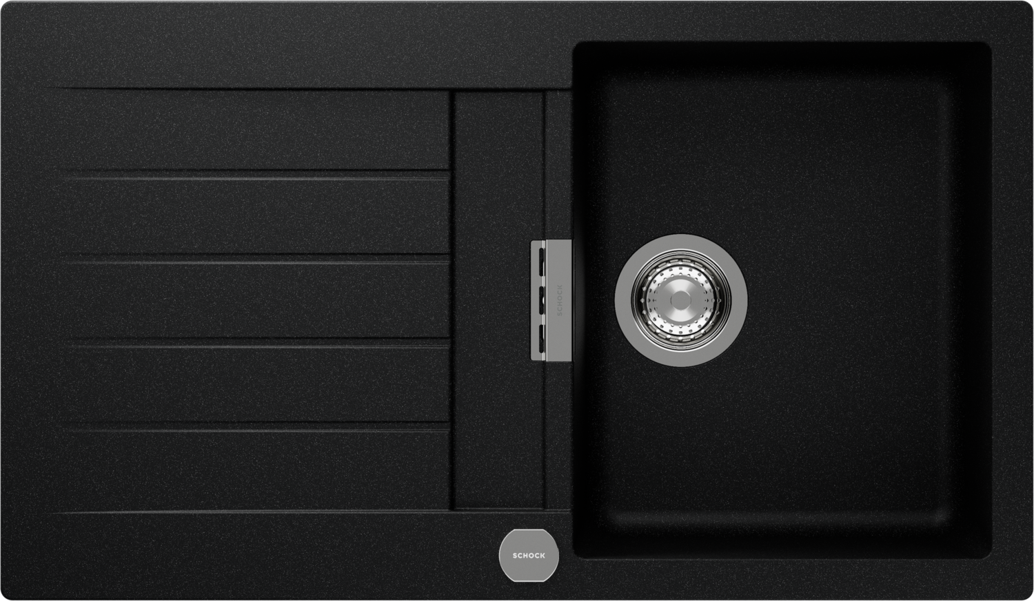 Küchenspüle Signus D-100 Schwarz (Magma) CRISTADUR®