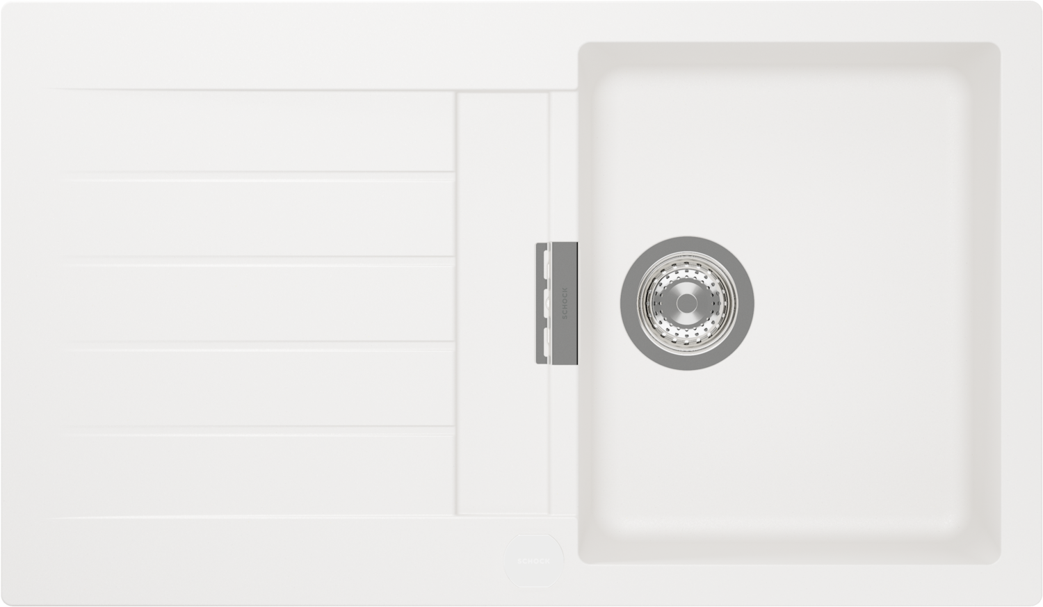 Kitchen Sink Signus D-100 White (Polaris) CRISTADUR®
