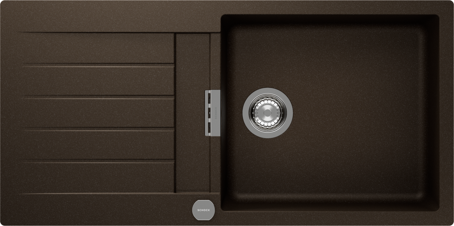 Kitchen Sink Signus D-100L Brown (Bronze) CRISTADUR®