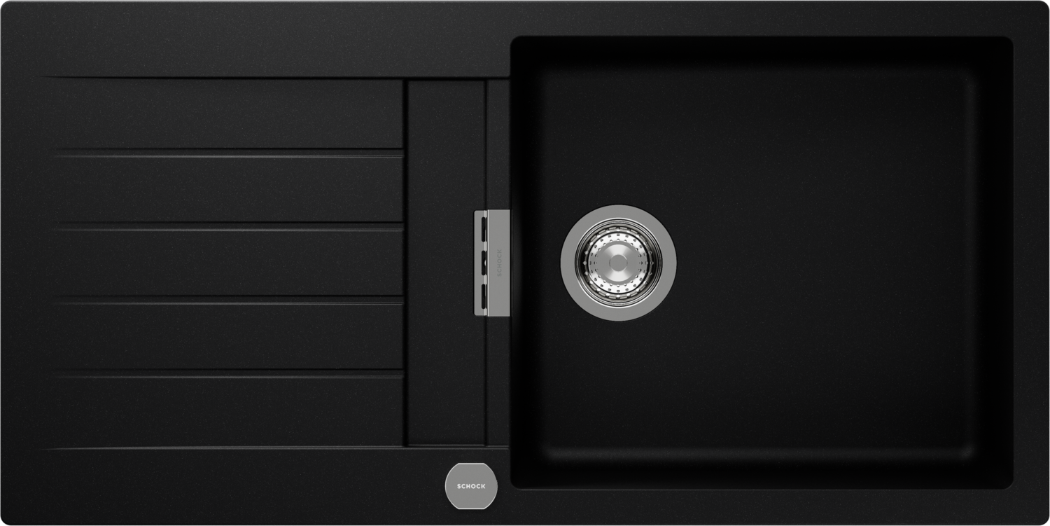 Küchenspüle Signus D-100L Schwarz (Puro) CRISTADUR®