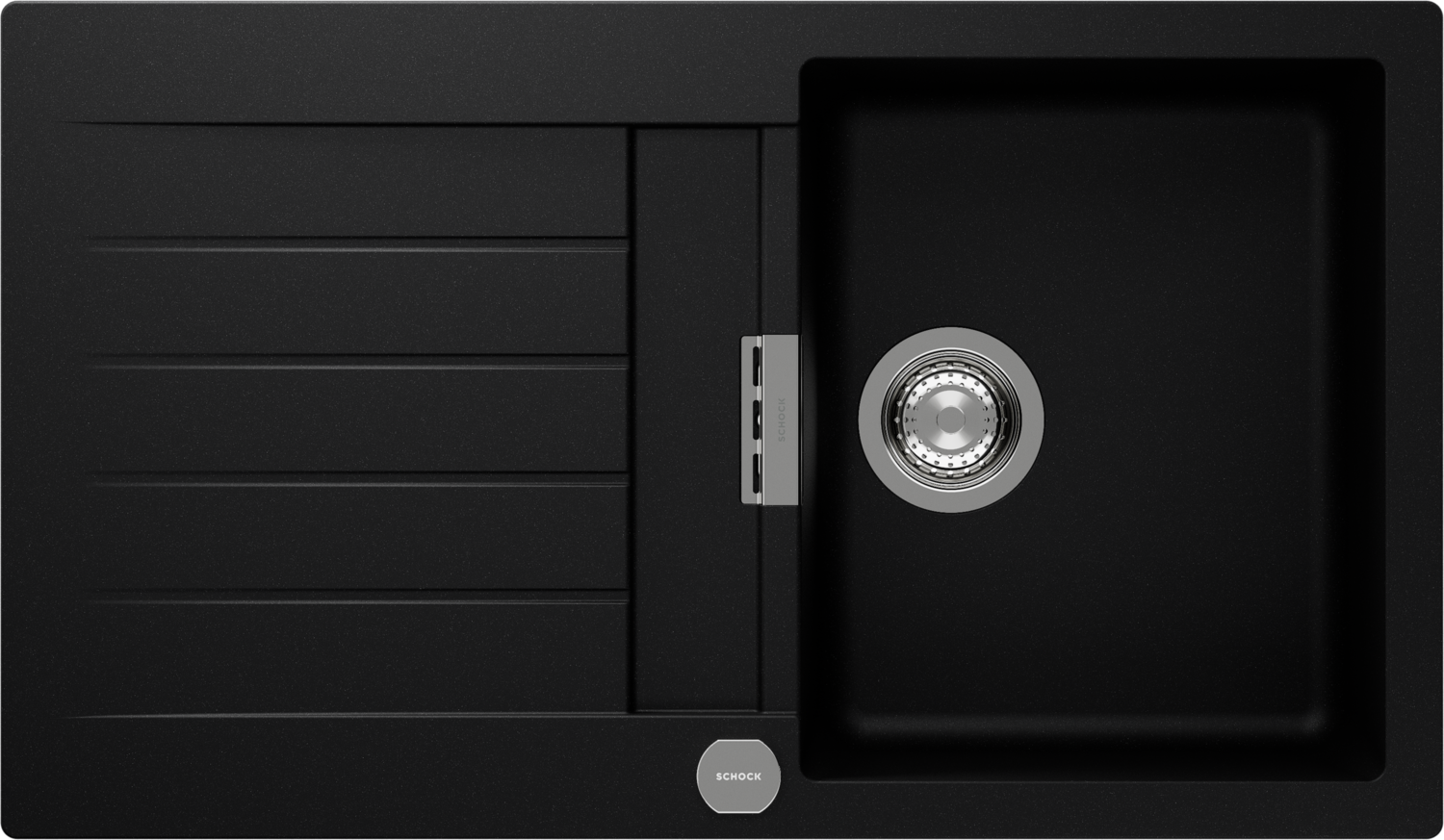 Kitchen Sink Signus D-100 Black (Puro) CRISTADUR®
