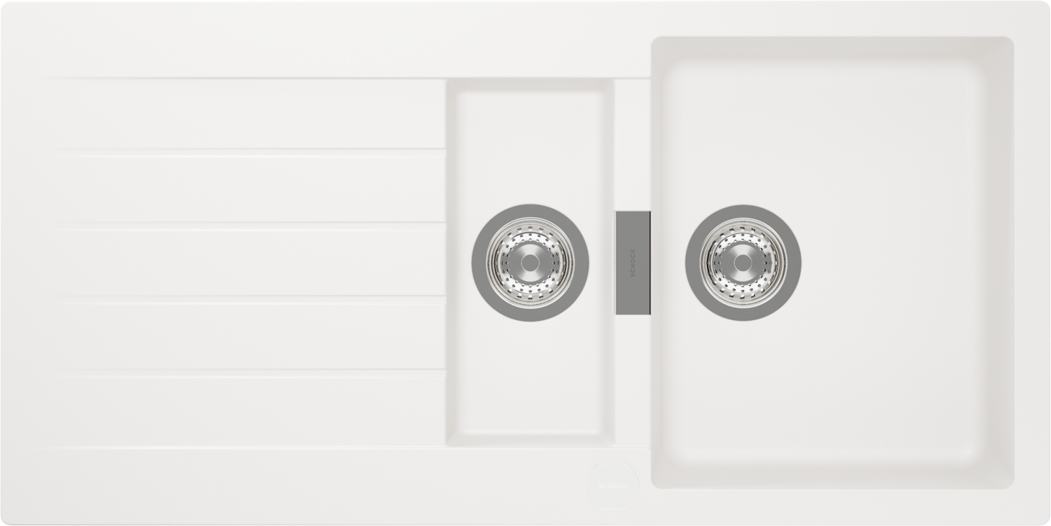 Kitchen Sink Signus D-150 White (Polaris) CRISTADUR®