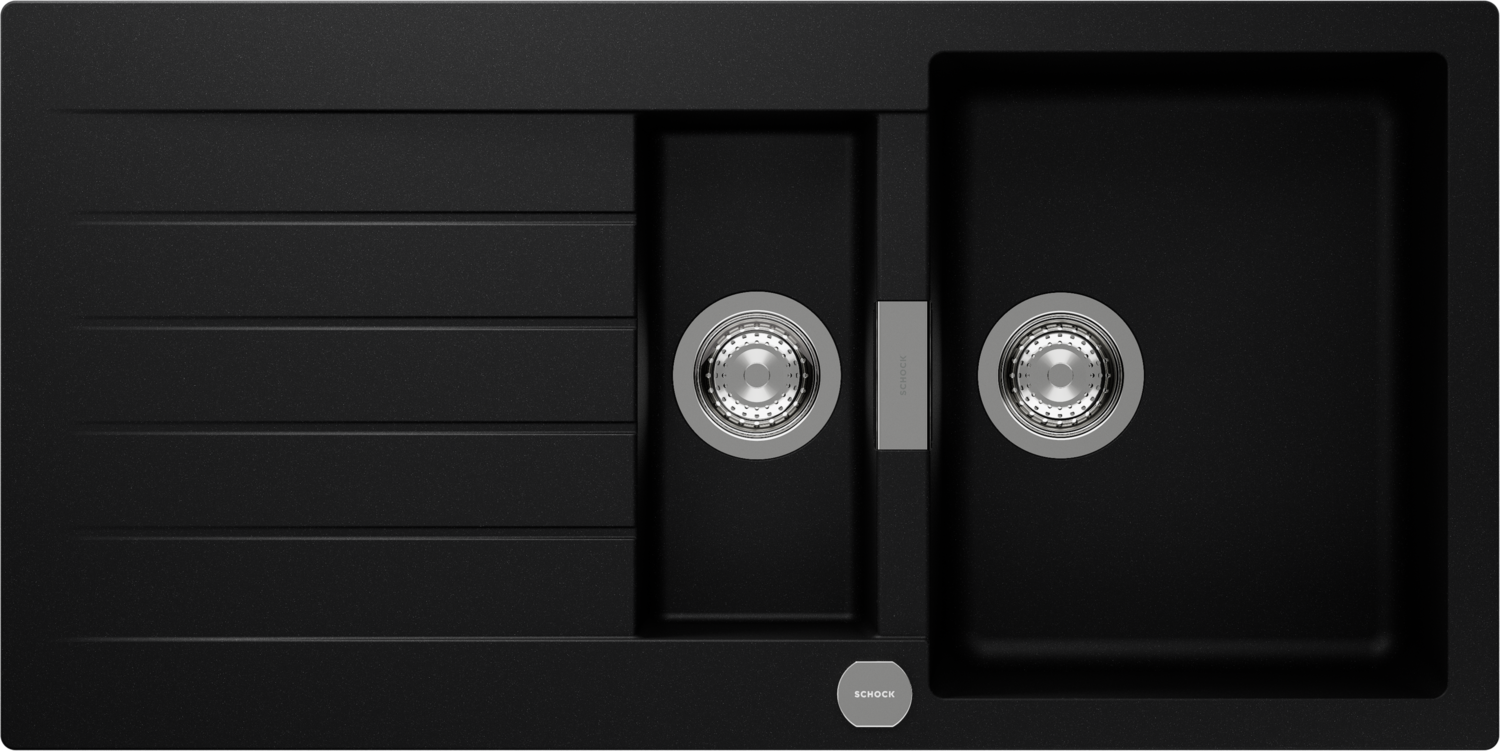 Küchenspüle Signus D-150 Schwarz (Puro) CRISTADUR®