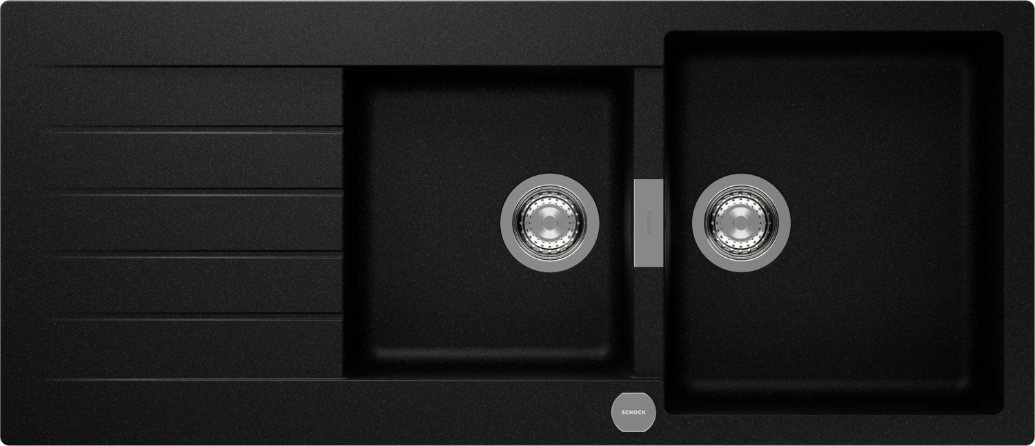 Küchenspüle Signus D-200 Schwarz (Magma) CRISTADUR®