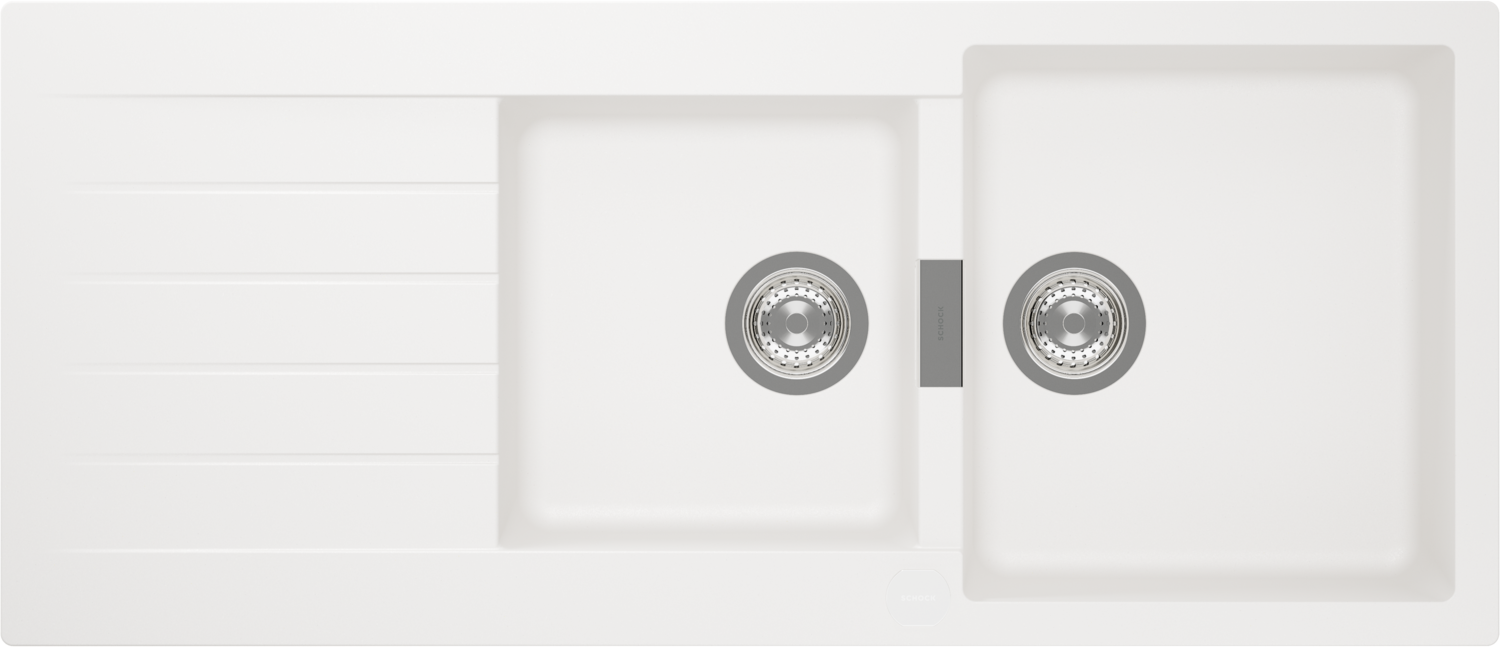 Kitchen Sink Signus D-200 White (Polaris) CRISTADUR®