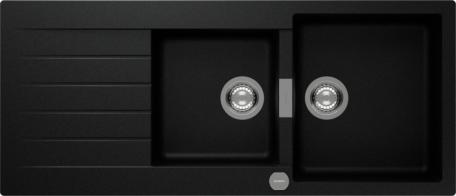 Küchenspüle Signus D-200 Schwarz (Magma) CRISTADUR®