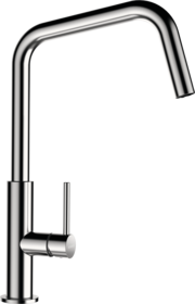 Kitchen Tap Tanos Stainless Steel Look square Fix