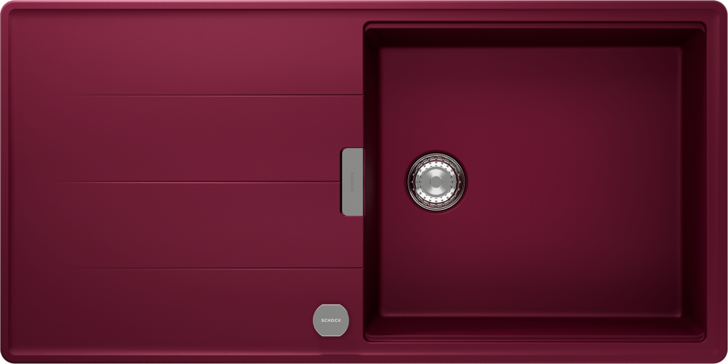 Küchenspüle Tia D-100L Rot (Berry) CRISTADUR®