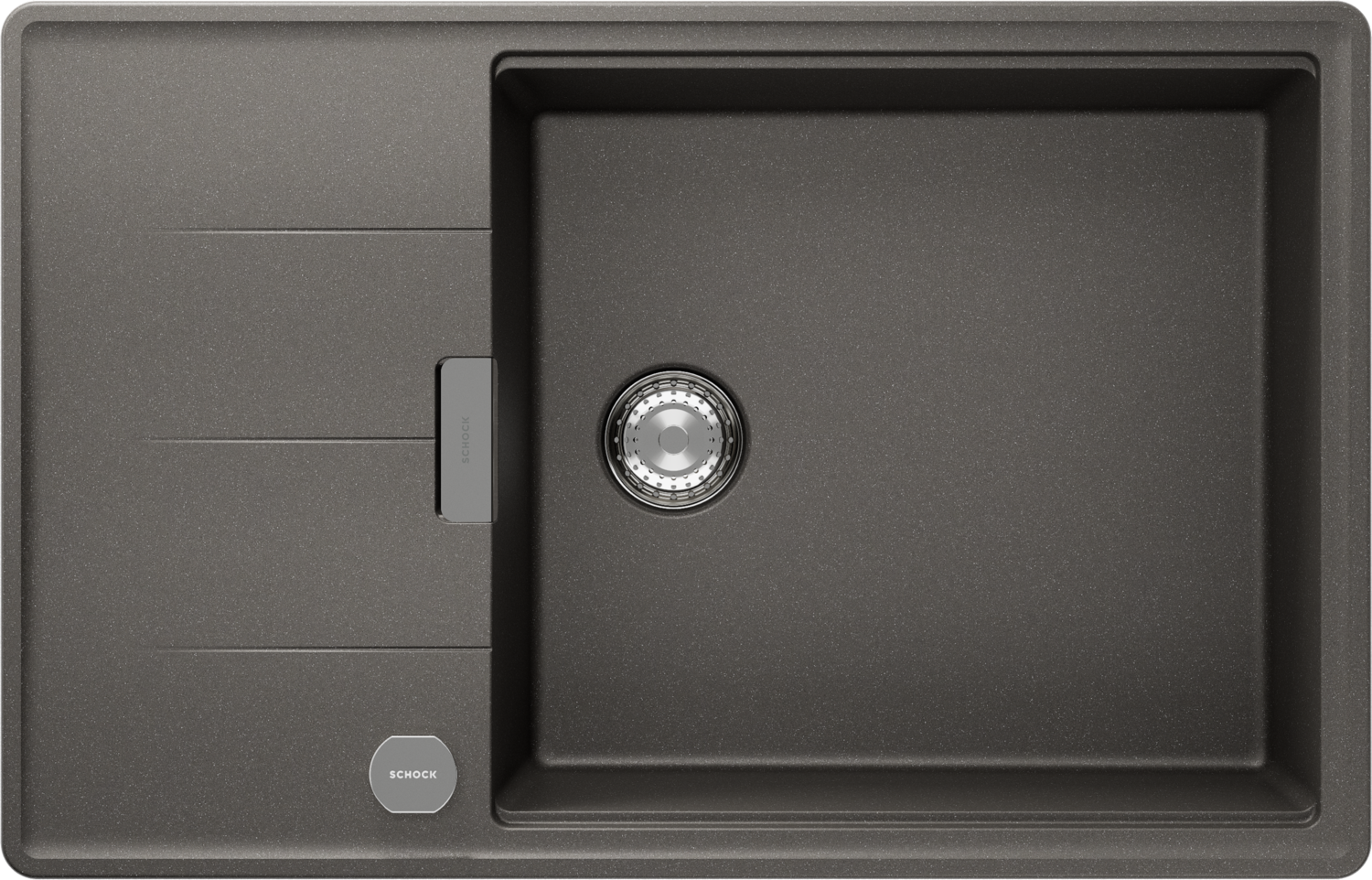 Küchenspüle Tia D-100LS Grau (Silverstone) CRISTADUR®