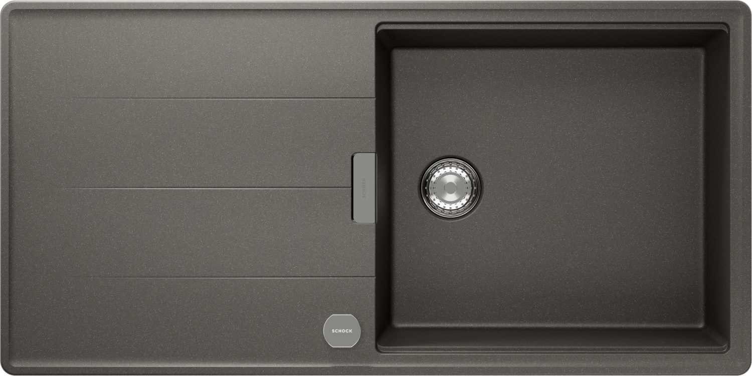 Dřezy Tia D-100L šedý tón (Silverstone) CRISTADUR®