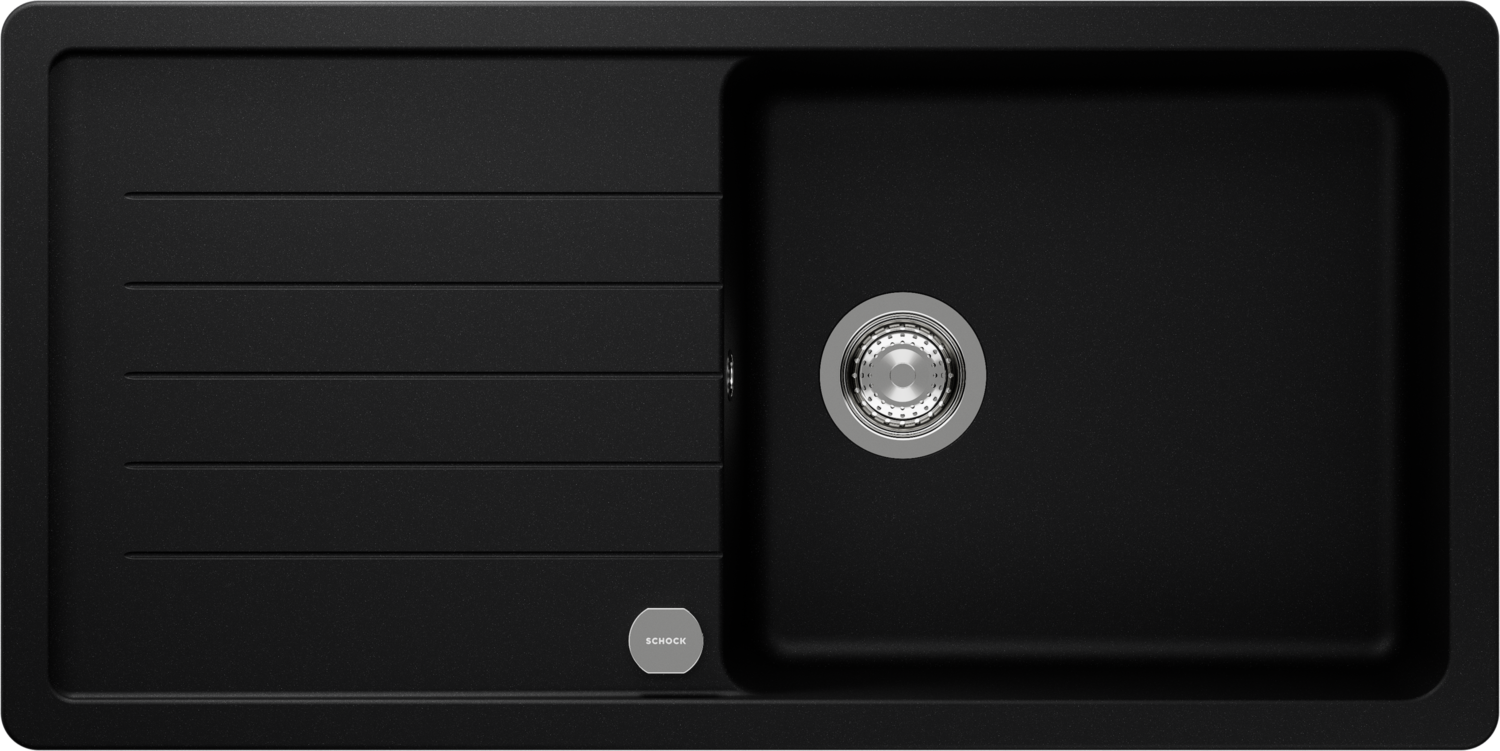 Kitchen Sink Toledo D-100L Black (Puro) CRISTADUR®