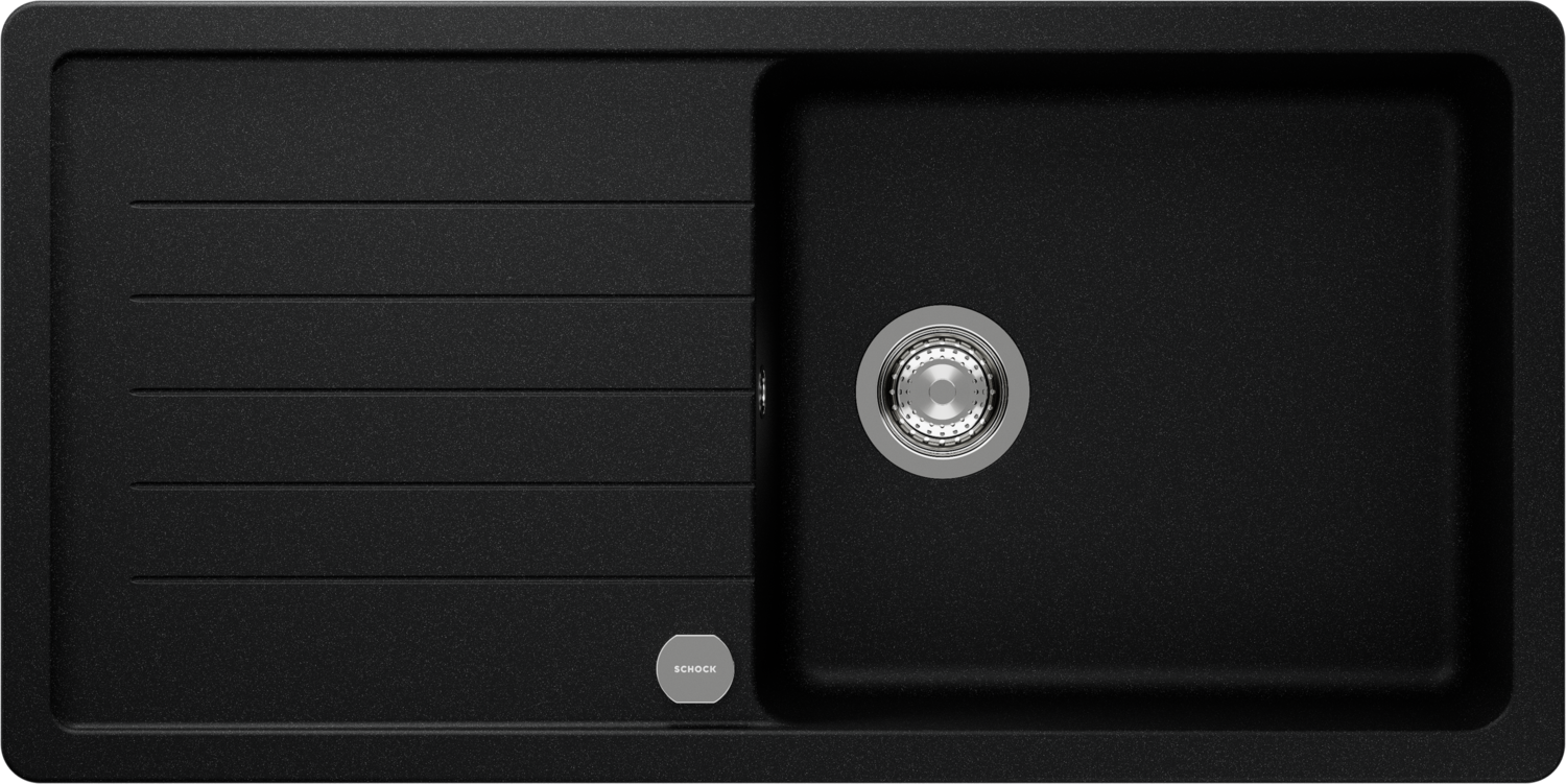 Küchenspüle Toledo D-100L Schwarz (Magma) CRISTADUR®