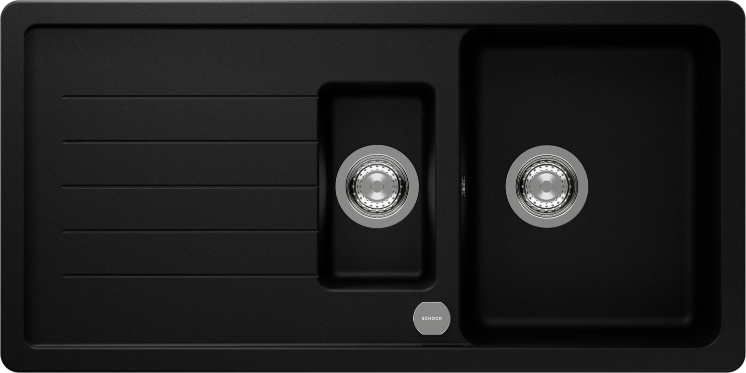 Kitchen Sink Toledo D-150 Black (Puro) CRISTADUR®