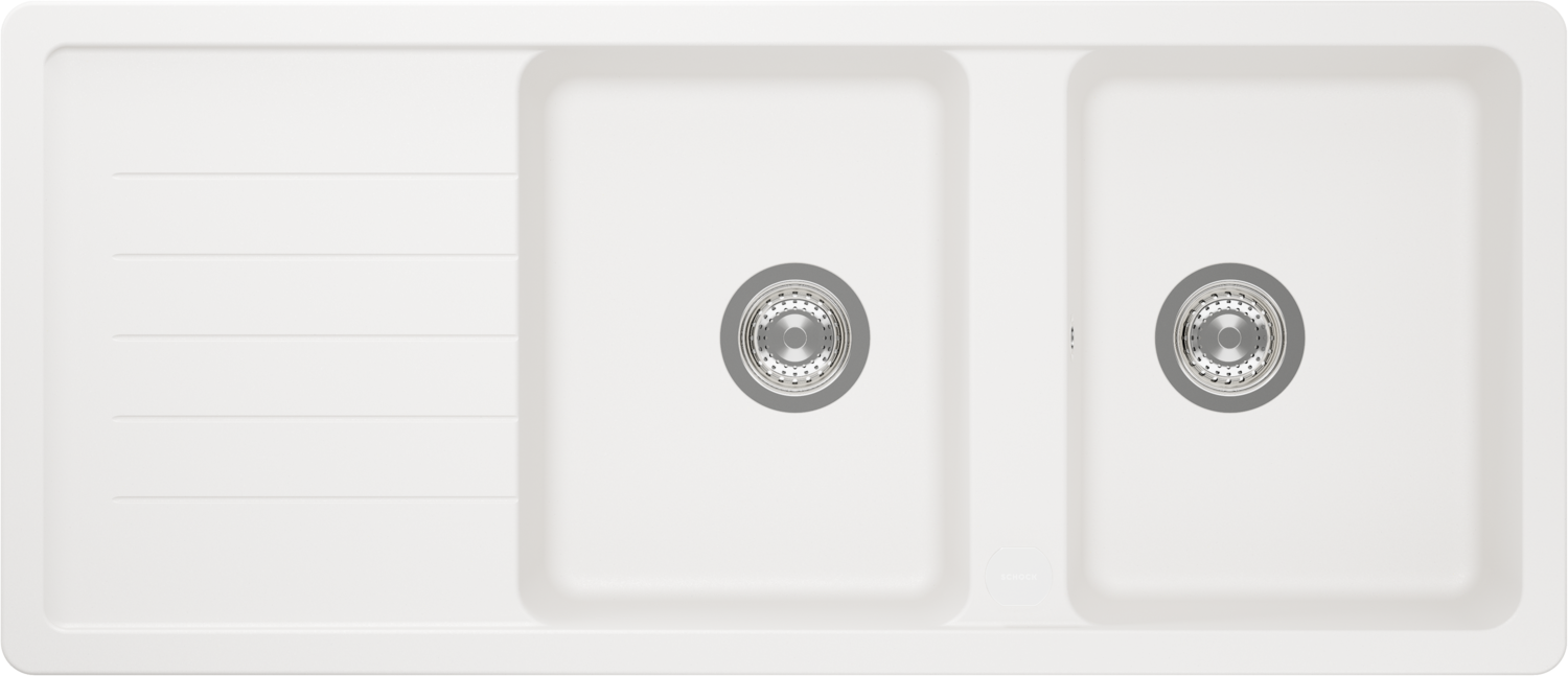 Kitchen Sink Toledo D-200 White (Polaris) CRISTADUR®