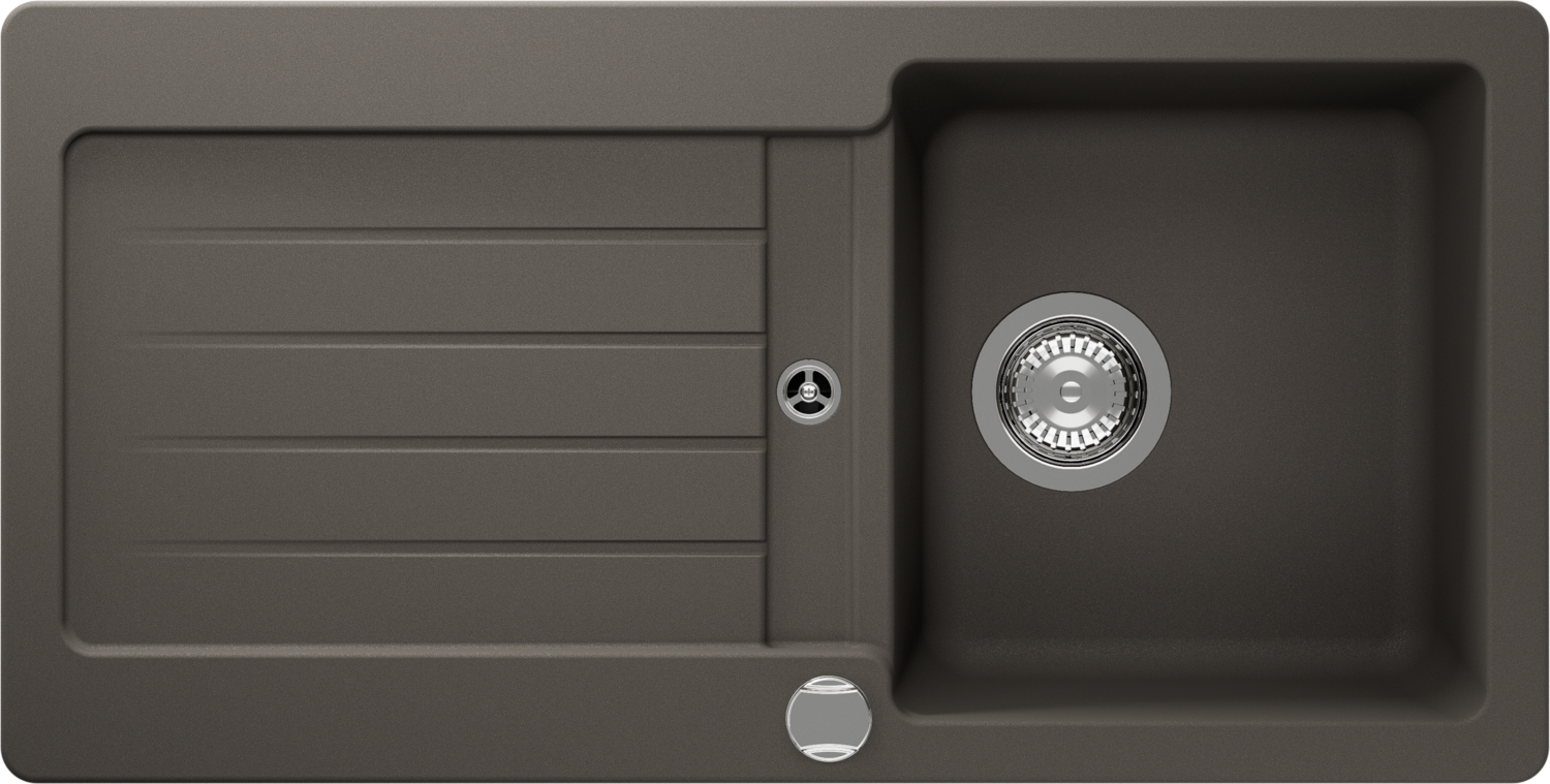 Küchenspüle Typos D-100S Grau (Asphalt) CRISTALITE®