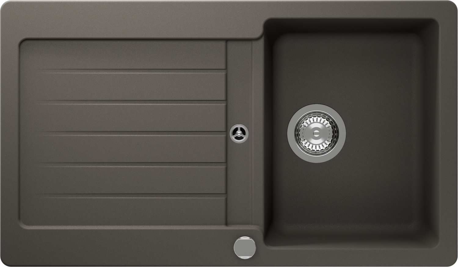 Küchenspüle Typos D-100 Grau (Asphalt) CRISTALITE®