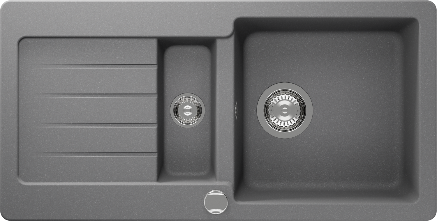 Küchenspüle Typos D-150S Grau (Croma) CRISTALITE®