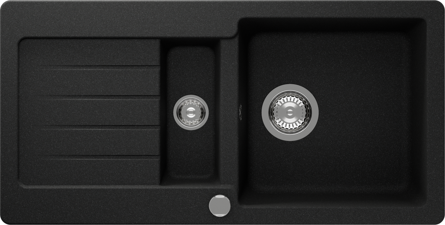 Kitchen Sink Typos D-150S Black (Onyx) CRISTALITE®