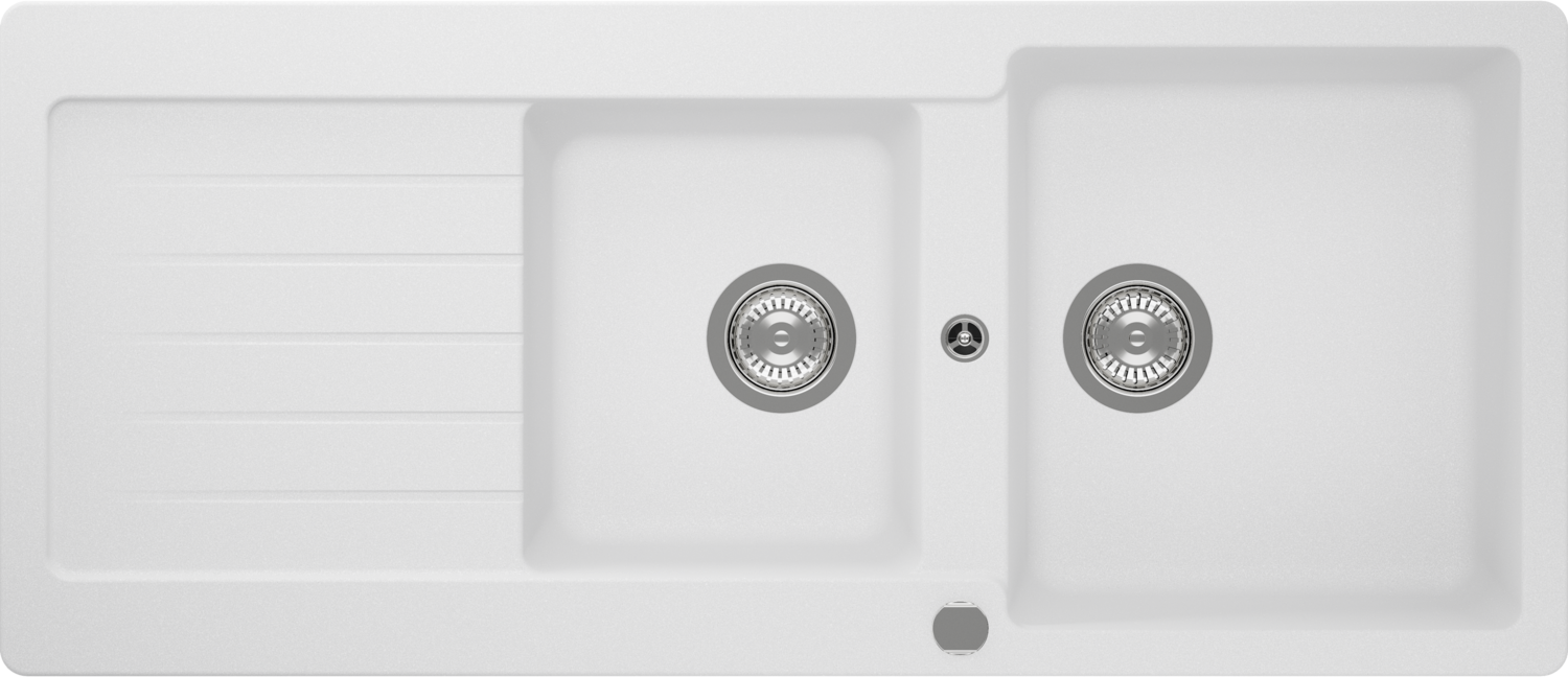 Kitchen Sink Typos D-200 White (Alpina) CRISTALITE®