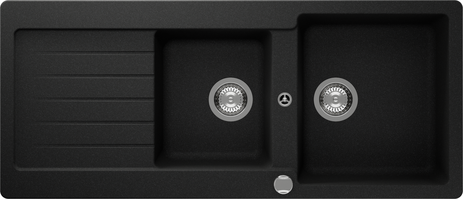 Kitchen Sink Typos D-200 Black (Onyx) CRISTALITE®