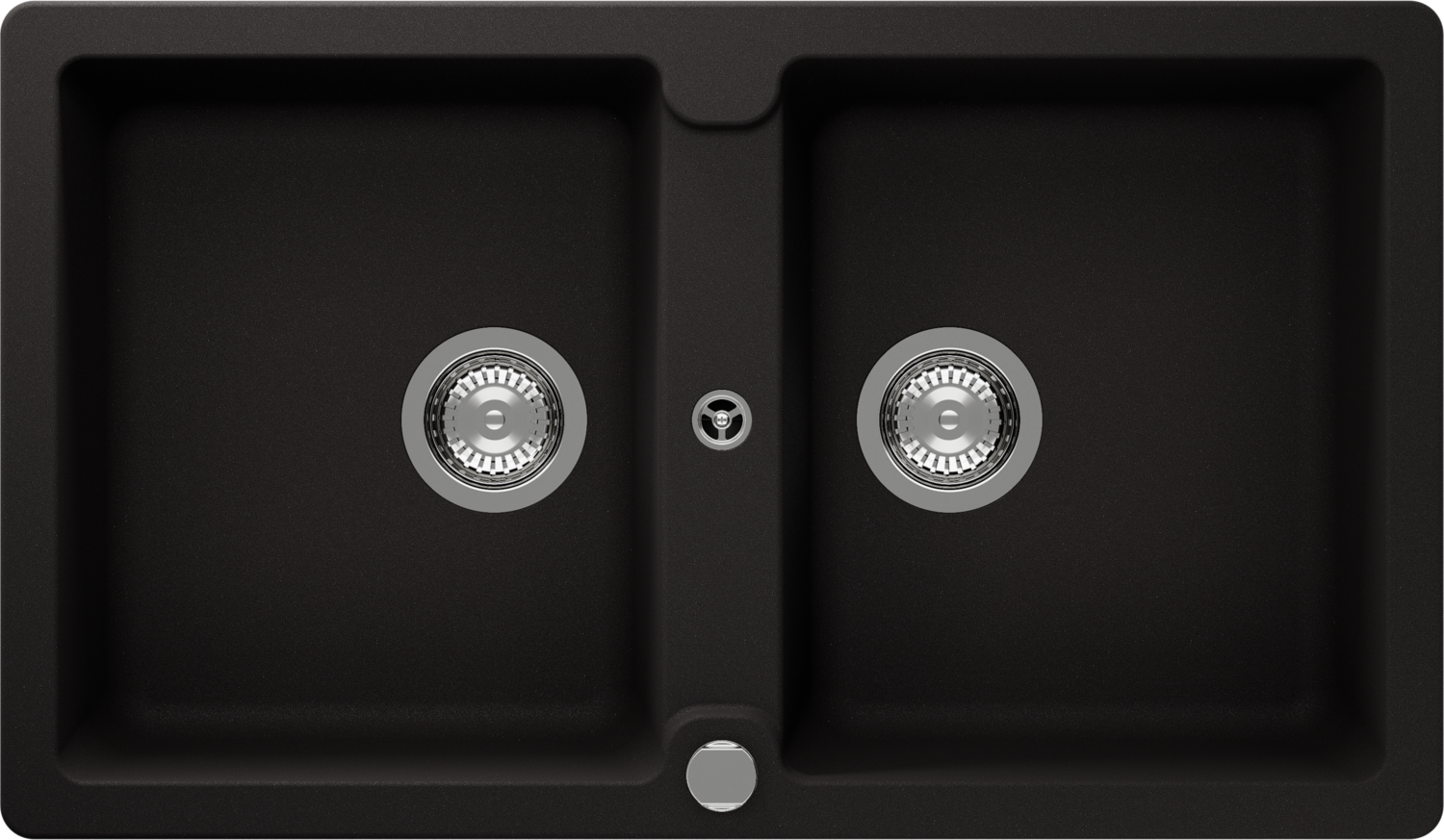 Kitchen Sink Typos N-200 Black (Nero) CRISTALITE®