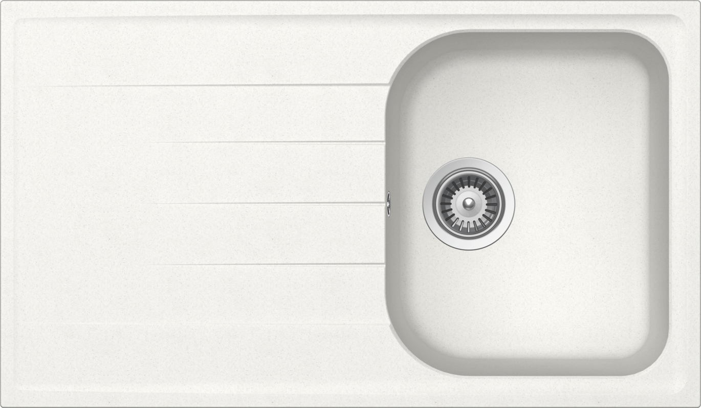Kitchen Sink Viola D-100 White (Alpina) CRISTALITE®