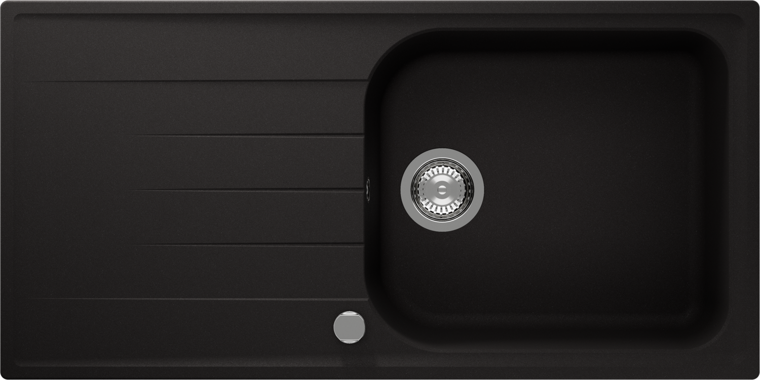 Kitchen Sink Viola D-100L Black (Nero) CRISTALITE®
