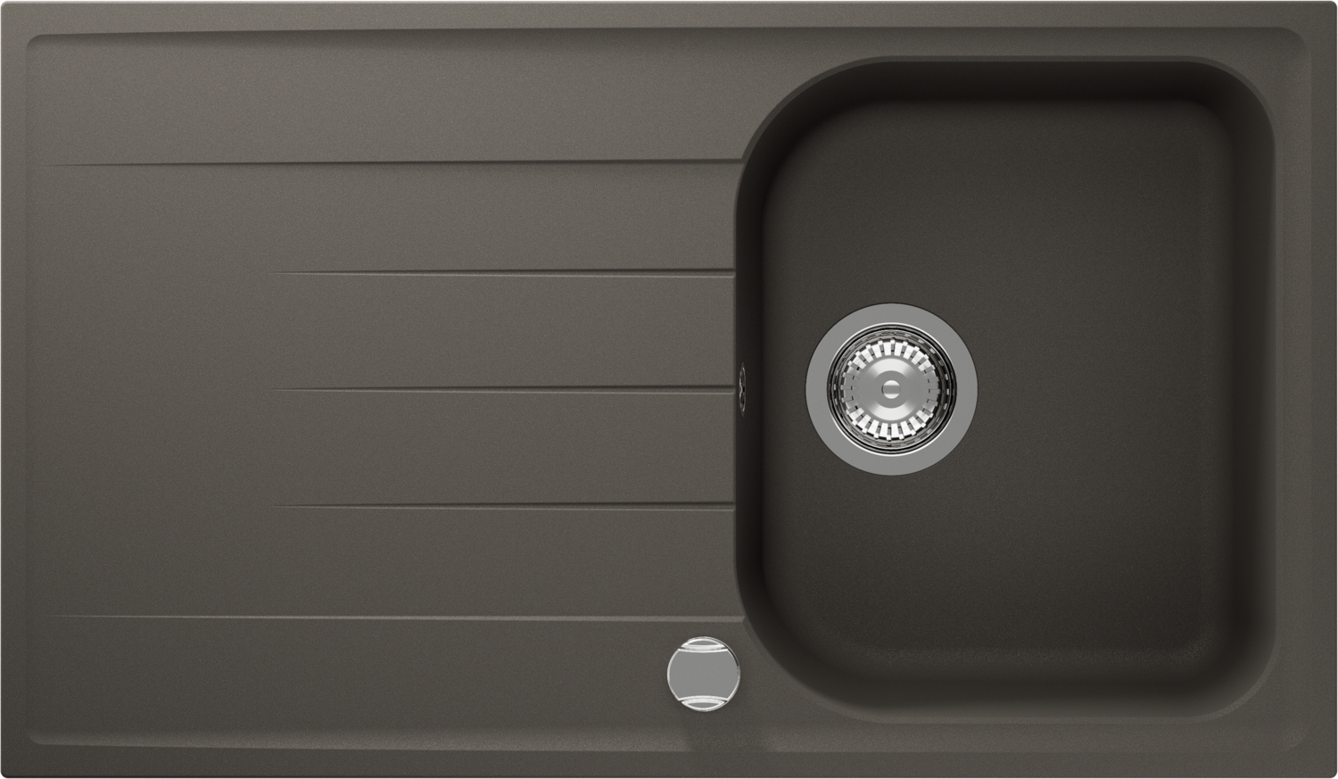 Kitchen Sink Viola D-100 Grey (Asphalt) CRISTALITE®