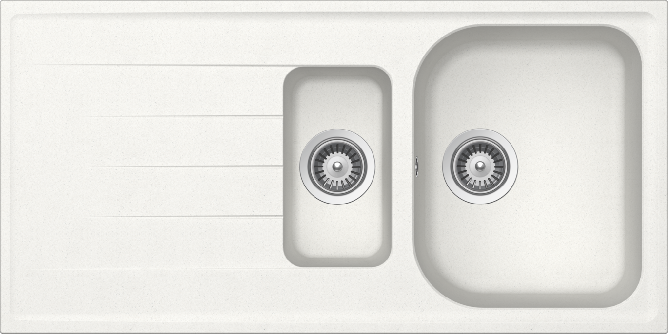 Kitchen Sink Viola D-150 White (Alpina) CRISTALITE®
