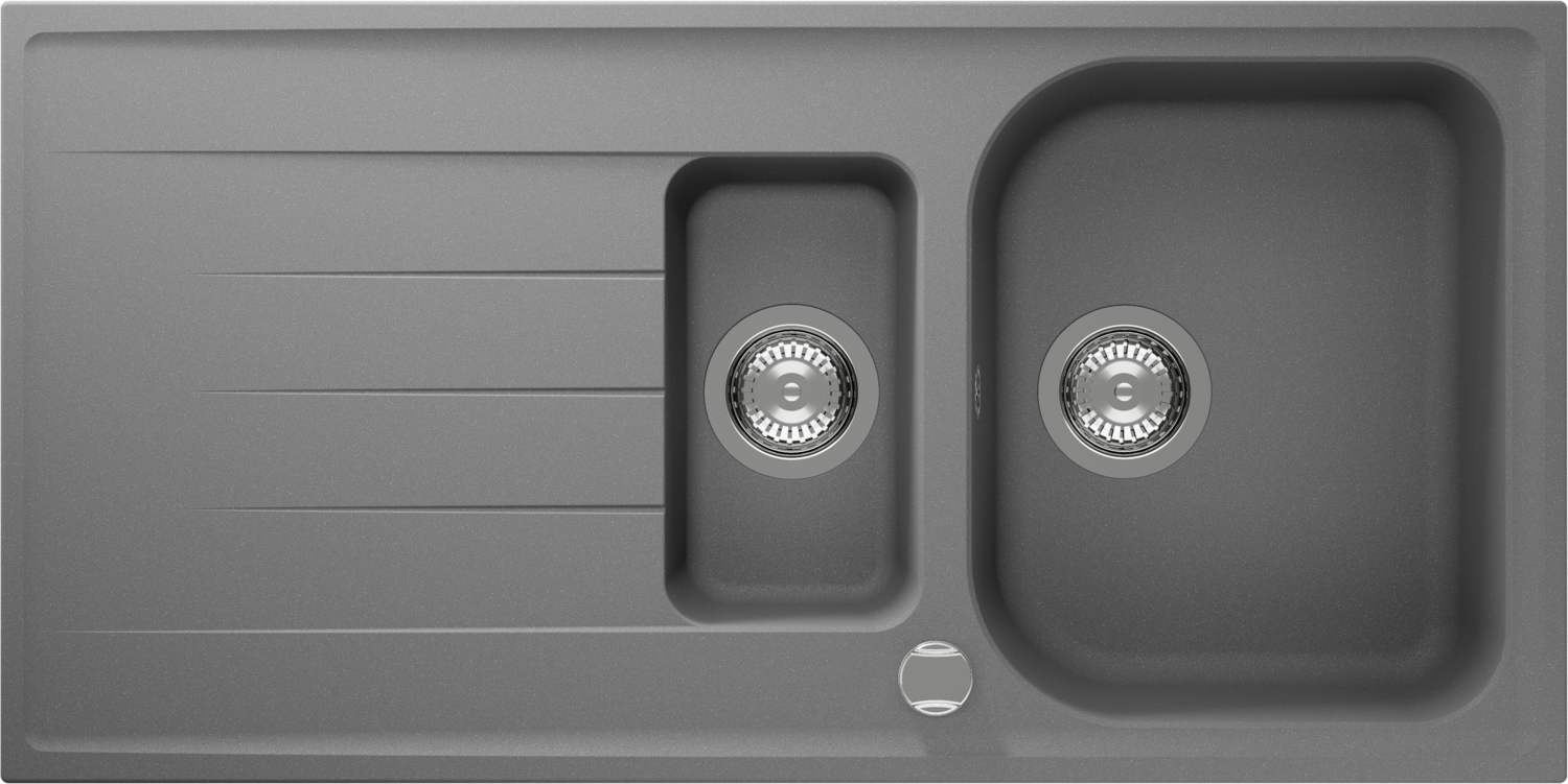 Kitchen Sink Viola D-150 Grey (Croma) CRISTALITE®