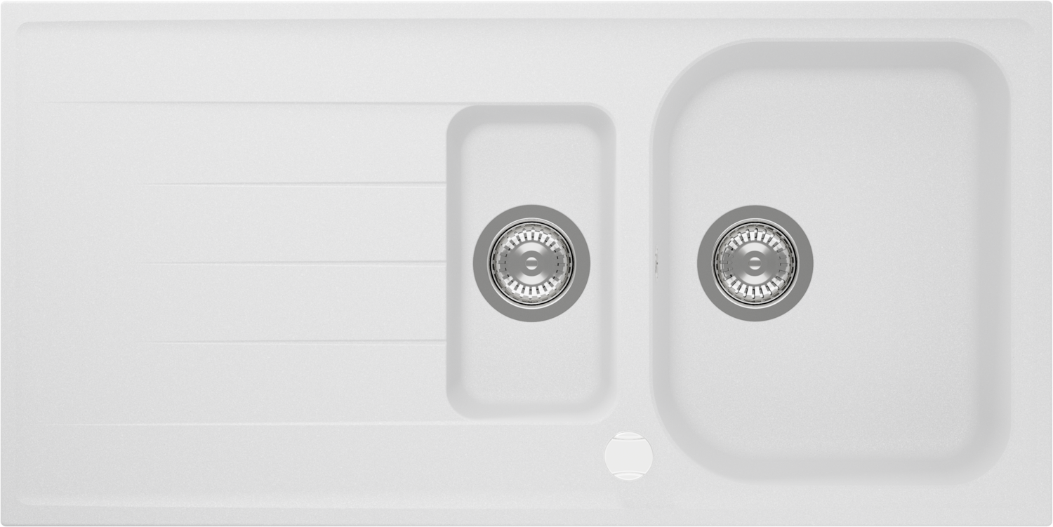 Kitchen Sink Viola D-150 White (Alpina) CRISTALITE®