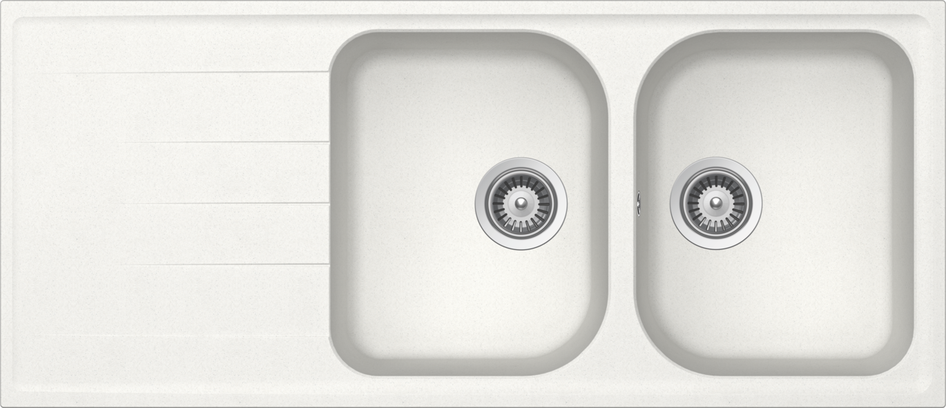 Kitchen Sink Viola D-200 White (Alpina) CRISTALITE®
