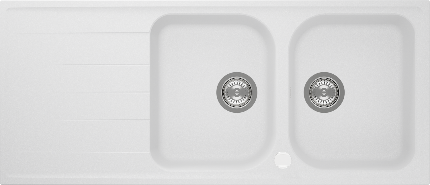 Kitchen Sink Viola D-200 White (Alpina) CRISTALITE®